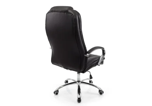 Компьютерное кресло Evora черное 1744 Woodville, чёрный/искусственная кожа, ножки/металл/хром, размеры - *1340***690*690 фото 3