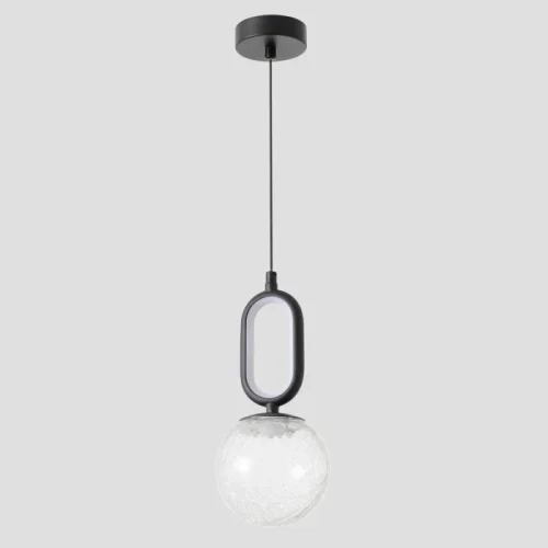 Светильник подвесной ЛЕД CATKIN SP1.1 Crystal Lux белый на 1 лампу, основание чёрное в стиле современный фото 4 Светильник подвесной ЛЕД CATKIN SP1.1 Crystal Lux белый на 1 лампу, основание чёрное в стиле современный фото 4