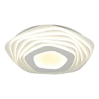 Светильник потолочный LED с пультом Avola OML-07707-234 Omnilux белый 1 лампа, основание белое в стиле хай-тек с пультом