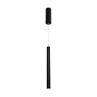 Светильник подвесной LED Telescope FR5168PL-L3B Freya чёрный на 1 лампу, основание чёрное в стиле современный хай-тек 