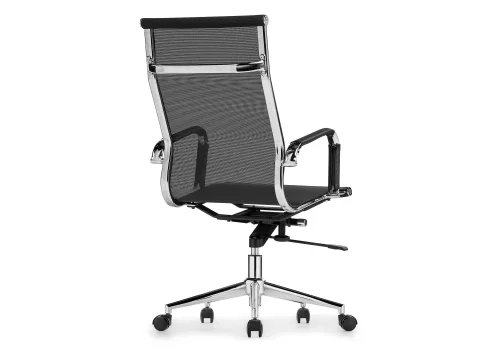 Компьютерное кресло Reus сетка black 15213 Woodville, чёрный/сетка, ножки/металл/хром, размеры - *1180***540*600 фото 6