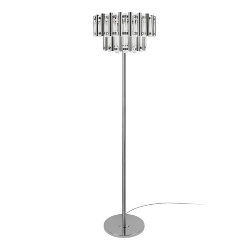 Торшер Boucle 10438F LOFT IT прозрачный на 4 лампы, основание никель в стиле современный фото 3