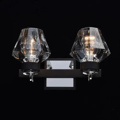 Бра Джестер 104022302 MW-Light прозрачный на 2 лампы, основание хром в стиле современный  фото 2