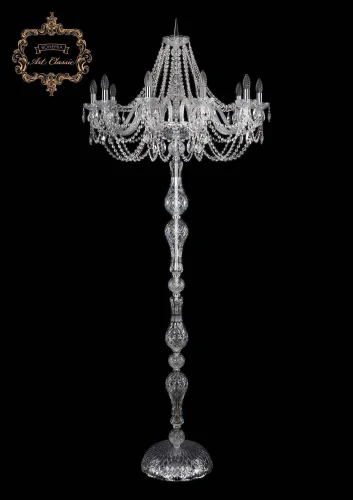 Торшер 13.11.10.300.h-210.Cr.Sp Bohemia Art Classic  прозрачный 10 ламп, основание хром в стиле классический
