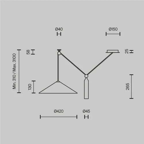 Светильник подвесной Peso P080PL-01W Maytoni белый на 1 лампу, основание белое в стиле лофт скандинавский современный фото 4 Светильник подвесной Peso P080PL-01W Maytoni белый на 1 лампу, основание белое в стиле лофт скандинавский современный фото 4