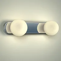 Бра Brazos 6950-NW Nowodvorski белый на 2 лампы, основание хром в стиле современный Бра Brazos 6950-NW Nowodvorski белый на 2 лампы, основание хром в стиле современный