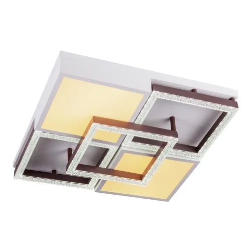 Светильник потолочный LED с пультом 10212/5LED Escada коричневый на 1 лампу, основание белое в стиле современный с пультом квадраты фото 4