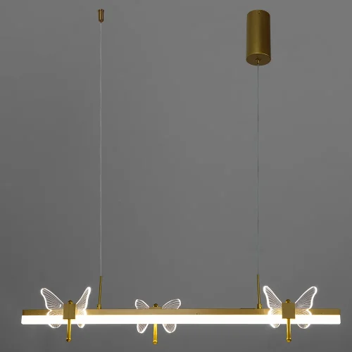 Светильник подвесной LED Darcy A2187SP-1GO Arte Lamp прозрачный 1 лампа, основание золотое в стиле современный бабочки фото 2