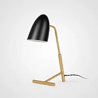 Настольная лампа Truman 179968-22 ImperiumLoft чёрная 1 лампа, основание латунь металл в стиле современный лофт минимализм 