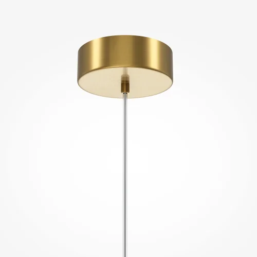 Светильник подвесной LED Ambre MOD331PL-L12BS3K Maytoni янтарный на 1 лампу, основание латунь в стиле современный молекула шар фото 4