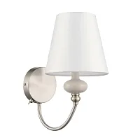 Бра Kentuki 8283/1W Lumion белый на 1 лампу, основание никель в стиле классический 