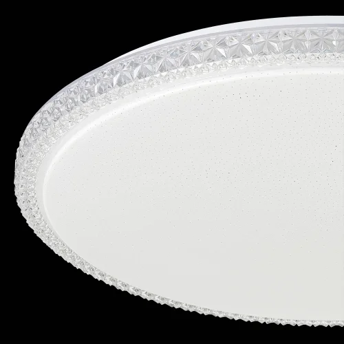 Светильник потолочный LED Kристалино слим CL715R720 Citilux белый 1 лампа, основание белое в стиле современный  фото 2
