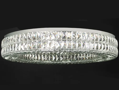 Люстра потолочная 10125+12/PL Newport прозрачная на 17 ламп, основание хром в стиле американский современный классический 