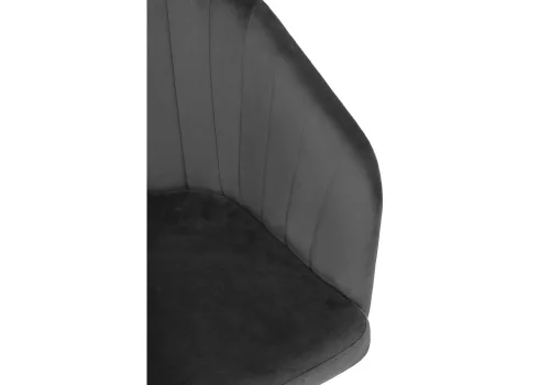 Компьютерное кресло Тибо графитовый 464223 Woodville, графит/велюр, ножки/пластик/чёрный, размеры - *900***600*600 фото 6