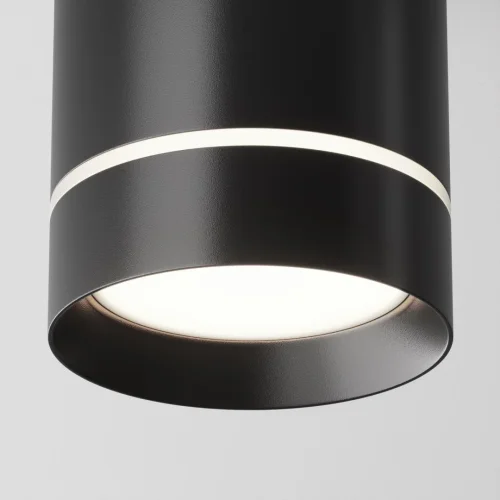 Светильник подвесной LED Orlo P085PL-12W4K-B Maytoni чёрный 1 лампа, основание чёрное в стиле современный хай-тек трубочки