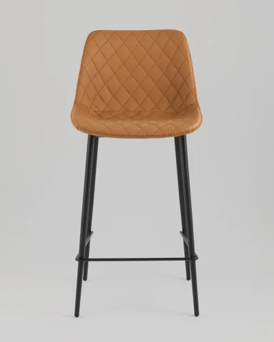 Стул барный Arch, экокожа, коричневый УТ000039350 Stool Group, коричневый/экокожа, ножки//чёрный, размеры - ****435*510 фото 7