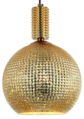 Светильник подвесной Coloure 2128/03/01P Stilfort золотой 1 лампа, основание латунь в стиле современный шар фото 2