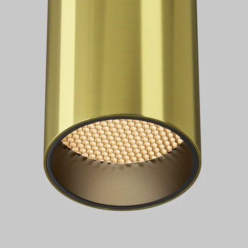 Светильник накладной LED Focus LED C056CL-L12W2.7K-W-BS Maytoni латунь на 1 лампу, основание латунь в стиле современный хай-тек трубочки круглый фото 6