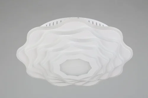 Люстра потолочная LED Mottola OML-09607-169 Omnilux белая на 1 лампа, основание белое в стиле хай-тек кольца фото 3
