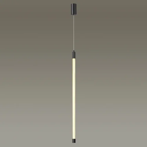 Светильник подвесной LED Anta 4393/14L Odeon Light белый 1 лампа, основание чёрное в стиле хай-тек трубочки фото 4