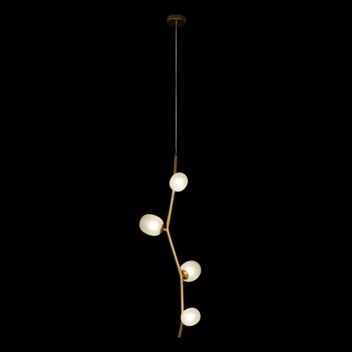 Светильник подвесной Sakura 10212/4P Gold LOFT IT янтарный 4 лампы, основание золотое в стиле современный  фото 2