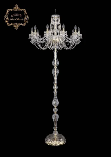 Торшер 13.26.10.300.h-210.Gd.B Bohemia Art Classic  прозрачный 10 ламп, основание золотое в стиле классический
