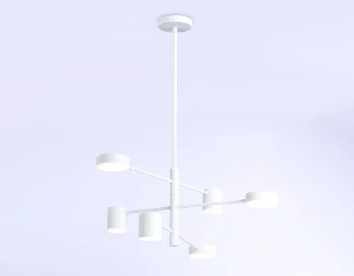 Светильник подвесной LED FL51684 Ambrella light белый 1 лампа, основание белое в стиле хай-тек современный  фото 5