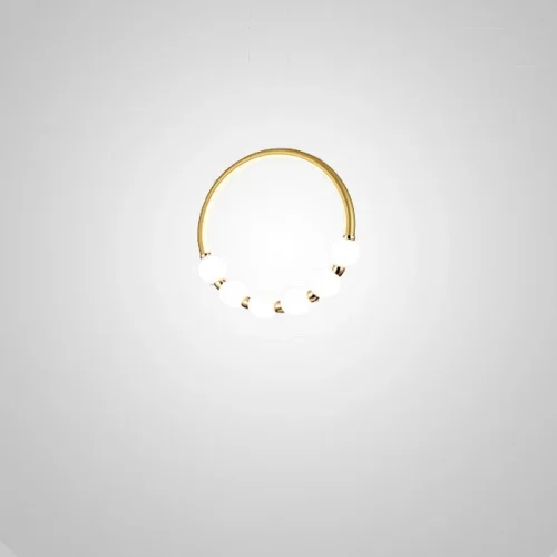 Светильник подвесной ACCESS D33 brass 187985-23 ImperiumLoft белый на 6 ламп, основание латунь в стиле арт-деко современный 