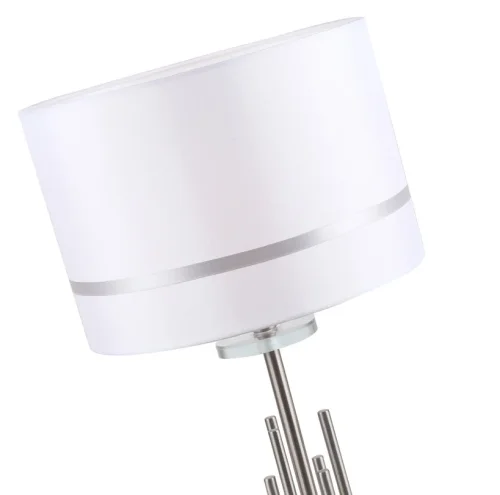 Настольная лампа Chart 1045/11/01T Stilfort белая 1 лампа, основание хром металл в стиле современный  фото 2