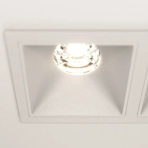 Светильник точечный Alfa LED DL043-02-10W4K-SQ-W Maytoni белый на 2 лампы, основание белое в стиле современный фото 14