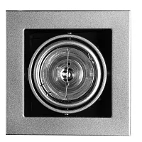 Светильник точечный TECHNIKA A5930PL-1SI Arte Lamp серебряный серый 1 лампа, основание серое серебряное в стиле современный 