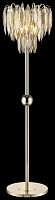 Торшер Orlanda WE144.04.305 Wertmark  янтарный прозрачный 4 лампы, основание золотое в стиле современный классический
