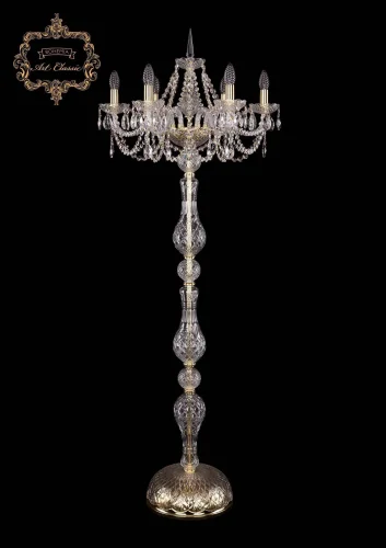 Торшер 13.11.6.195.h-160.Gd.Sp Bohemia Art Classic  прозрачный 6 ламп, основание золотое в стиле классический
