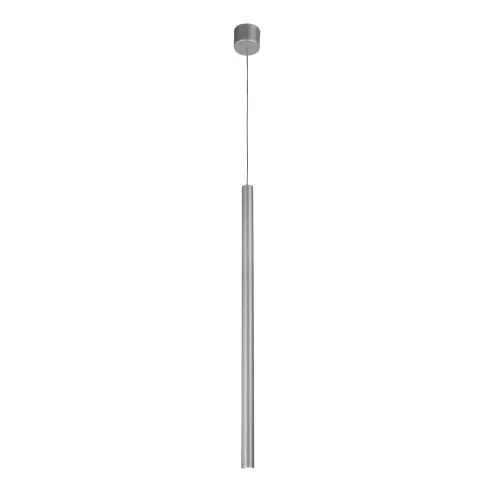 Светильник подвесной LED Somnium 2238-1P Favourite серебряный на 1 лампу, основание серебряное в стиле современный трубочки
