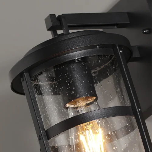 Настенный светильник Magus 4964/1W Odeon Light уличный IP44 чёрный 1 лампа, плафон прозрачный в стиле классический E27 фото 5