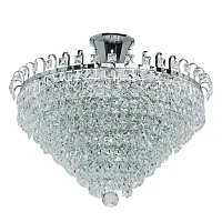 Люстра хрустальная Аделард 642010905 MW-Light прозрачная на 5 ламп, основание хром в стиле классический Люстра хрустальная Аделард 642010905 MW-Light прозрачная на 5 ламп, основание хром в стиле классический
