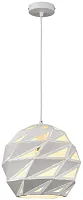 Светильник подвесной Decimo WE266.01.006 Wertmark белый 1 лампа, основание белое в стиле современный 