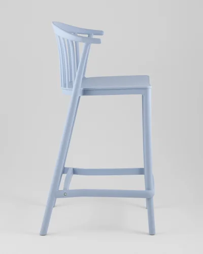 Стул полубарный Campo, пластик голубой УТ000039942 Stool Group, голубой/пластик, ножки/пластик/голубой, размеры - ***** фото 6