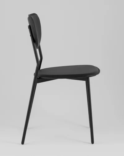 Стул обеденный Minnie, чёрный УТ000039223 Stool Group, чёрный/экокожа, ножки/металл/чёрный, размеры - ***** фото 3