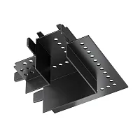 Коннектор угловой встраиваемый чёрный Magnetic track system Radity TRA084CL-12B Maytoni чёрный в стиле для светильников серии Magnetic track system Radity встраиваемый radity радиусная магнитная магнитный