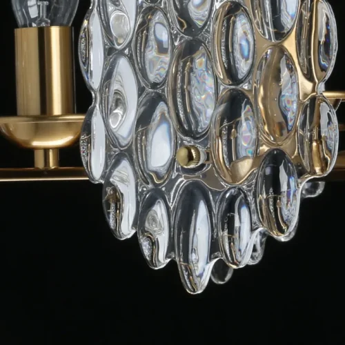 Люстра подвесная Илвита 624011506 MW-Light прозрачная на 6 ламп, основание латунь в стиле классический  фото 5