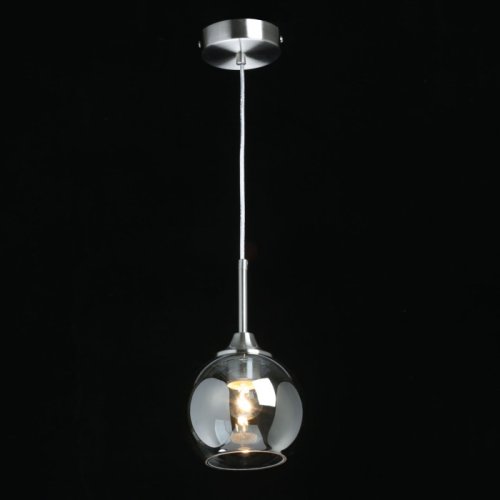 Светильник подвесной Крайс 657012601 DeMarkt белый 1 лампа, основание никель в стиле современный  фото 2