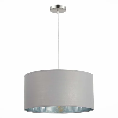 Светильник подвесной Brescia SLE300513-01 Evoluce серый 1 лампа, основание никель в стиле современный  фото 4