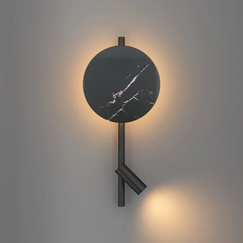 Бра LED MOD450WL-L9B3K Solution Maytoni чёрный на 1 лампу, основание чёрное в стиле современный хай-тек для чтения отражённый свет фото 5