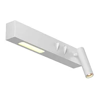Бра с выключателем LED Comodo C031WL-L8W3K1 Maytoni белый на 1 лампу, основание белое в стиле современный хай-тек для чтения