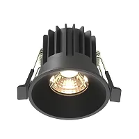 Светильник точечный LED Round DL058-7W3K-B Maytoni чёрный на 1 лампу, основание в стиле современный 