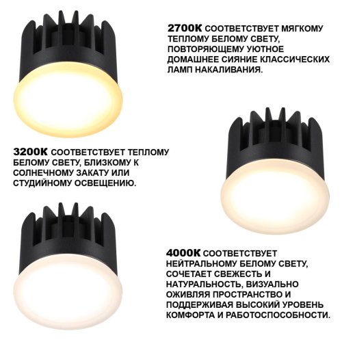 Светодиодный модуль с переключателем цветовой температуры и мощности Mod 359825 Novotech Светодиодный модуль LED 10вт фото 2