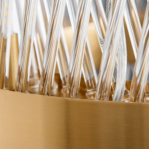 Люстра подвесная Acapulco A1073LM-10PB Arte Lamp прозрачная на 10 ламп, основание медь в стиле современный фото 4 Люстра подвесная Acapulco A1073LM-10PB Arte Lamp прозрачная на 10 ламп, основание медь в стиле современный фото 4