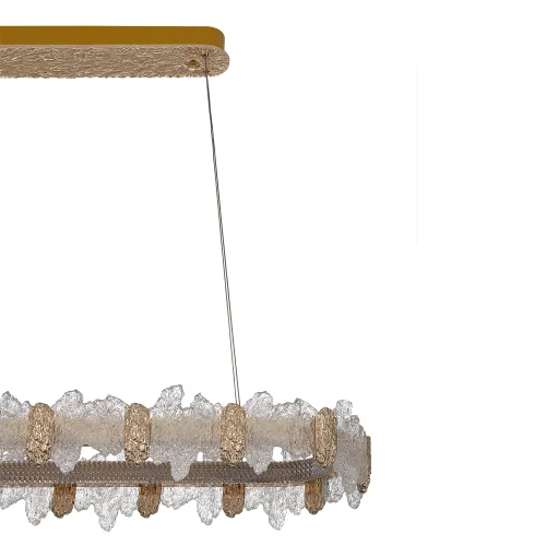 Люстра подвесная LED с пультом Lava CL250172 Citilux прозрачная янтарная на 1 лампу, основание золотое в стиле современный овал с пультом фото 10 Люстра подвесная LED с пультом Lava CL250172 Citilux прозрачная янтарная на 1 лампу, основание золотое в стиле современный овал с пультом фото 10