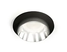 Светильник точечный Techno spot XC6513022 Ambrella light серебряный 1 лампа, основание чёрное в стиле хай-тек современный круглый